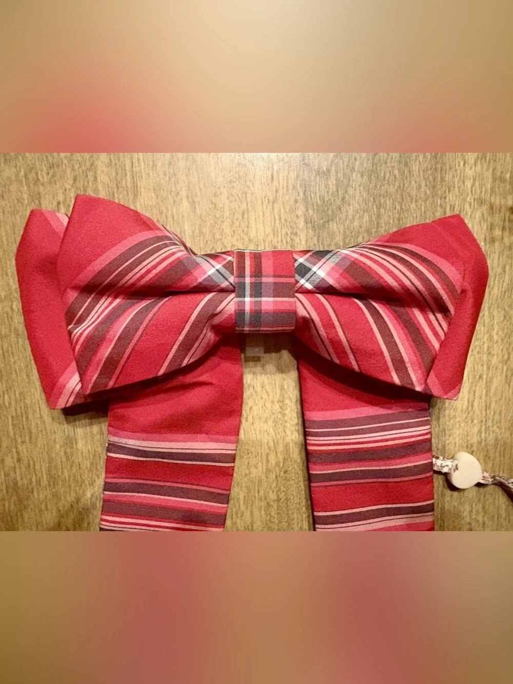NWT Love Shack Fancy Lorna Barette Cheery Red Bow Christmas Holiday *SOLD OUT* - Picture 2 of 6